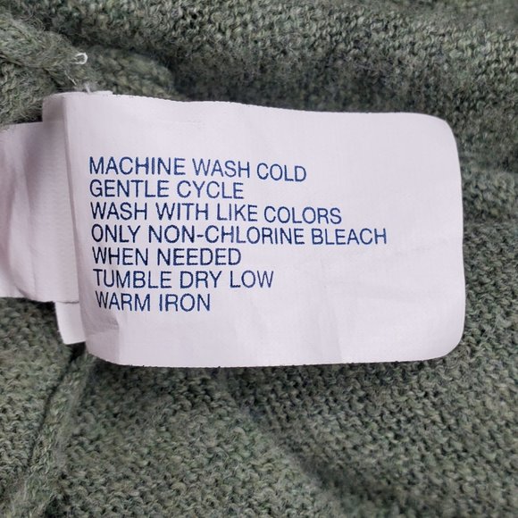 GAP Factory Open Front Women's Green Knit Sweater Vest Small - Picture 7 of 7